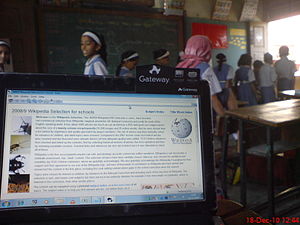 Wikipedia for Schools netbook shot in classroom.jpg